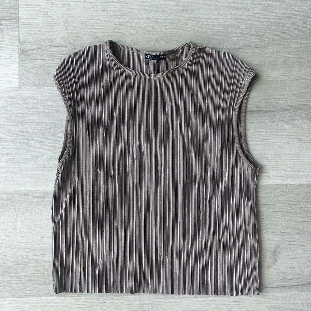 Zara Beige Dressy Shirt